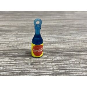 Vtg Coca Cola Collectible Mini Soda Bottle Double Dot Necklace Gumball Charm